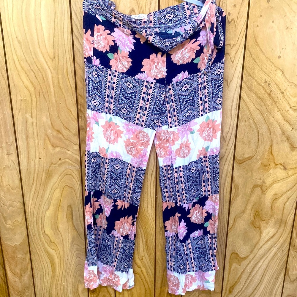 Floral dressy pants